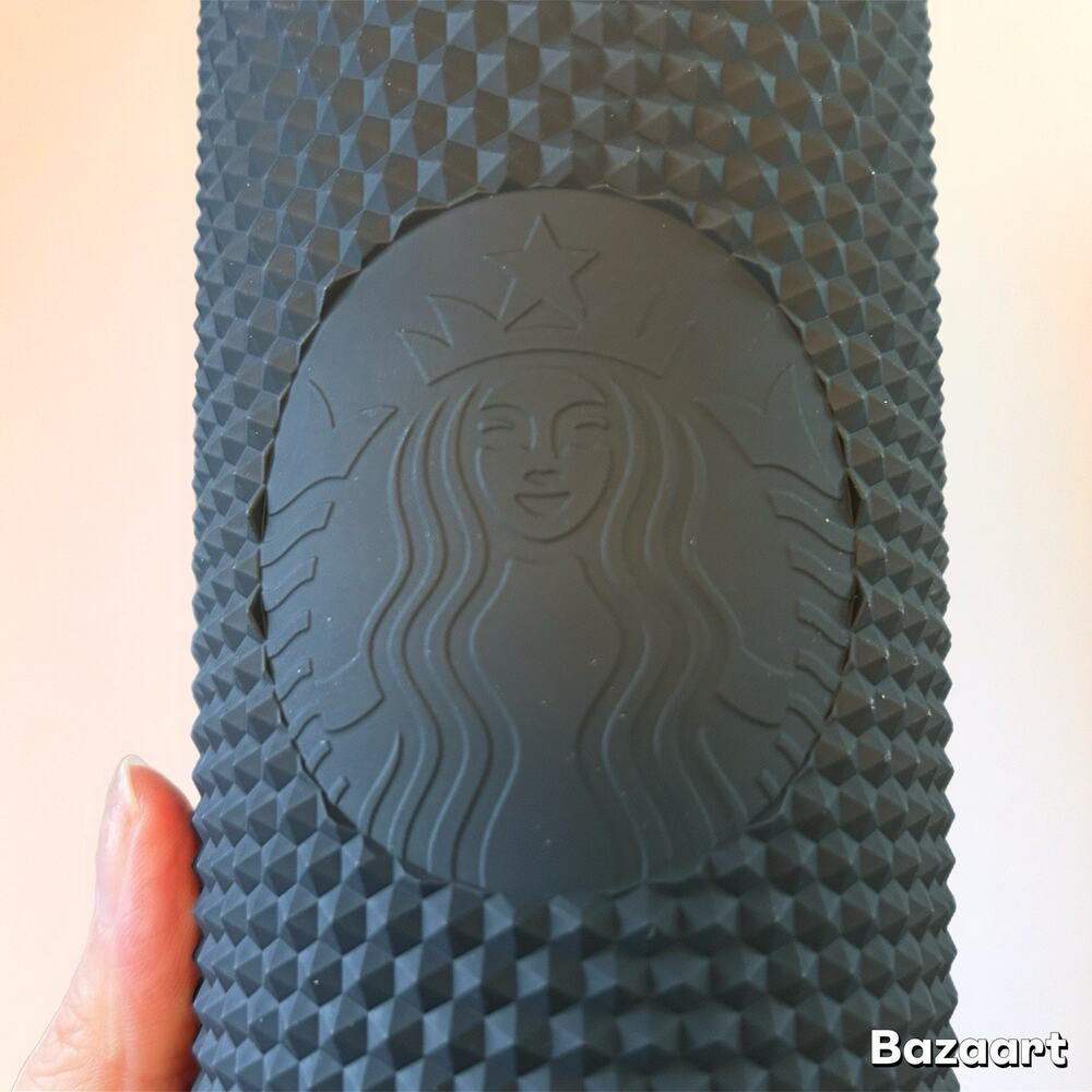 Preowned Starbucks Black Matte Studded Venti Tumbler - 24 oz Cold Cup